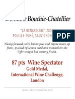 Bouchie Chatellier Renardiere x1 Shelf Talker