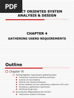 Chapter 4 - Gathering User Requirements