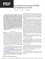 PMU Placement and Data Processing in WAMS That Complements SCADA