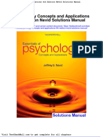 Psychology Concepts and Applications 4th Edition Nevid Solutions Manual