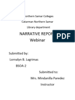 Narrative Report