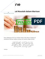 Mengenal Asal Masalah Dalam Warisan - NU Online