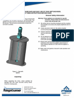 PSG Neptune Mixer Safety Instructions