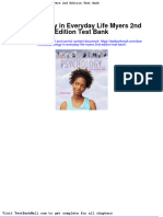 Psychology in Everyday Life Myers 2nd Edition Test Bank
