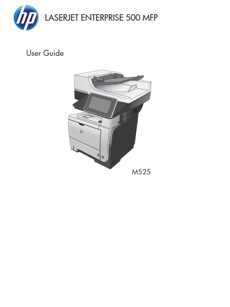 HP Laserjet 500 MFP m525 | PDF | Software | Computer Science