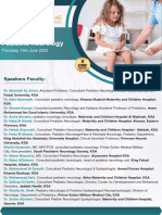 Pediatric Neurology: Speakers Faculty