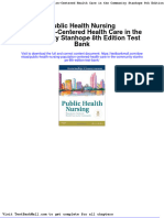 Public Health Nursing Population Centered Health Care in The Community Stanhope 8th Edition Test Bank