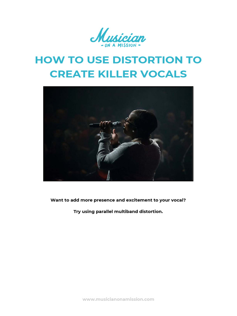 How To Use This Distortion On Vocals PDF
