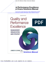 Quality and Performance Excellence 8th Edition Evans Solutions Manual