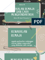 Materi 18 Kenakalan Remaja Dan Cara Menghindarinya