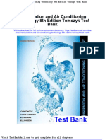 Refrigeration and Air Conditioning Technology 8th Edition Tomczyk Test Bank
