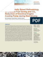 Experimentally Based Methodology To Evaluate Fuel Saving and CO 2 Reduction of Electrical Engine Cooling Pump During Real Driving