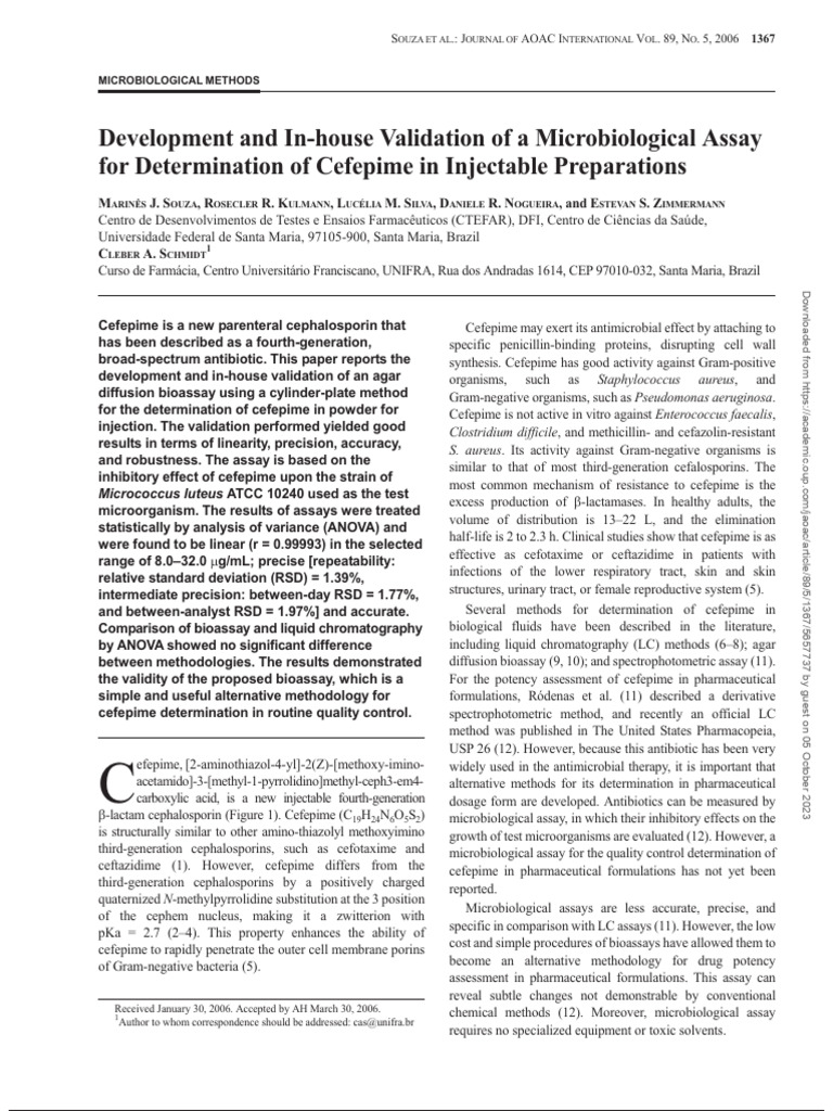 Micobial Assay PDF Assay Analysis Of Variance