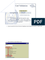 Shopping Cart Validation