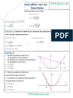 Generalites Sur Les Fonctions Serie Dexercices 1