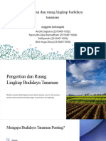 Kel 1 Pengertian Dan Ruang Lingkup Budidaya Tanaman