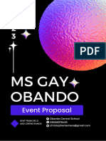 Ms. Gay Sponsorship Event Proposal