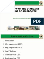 Standard Content of An OBC and FBC