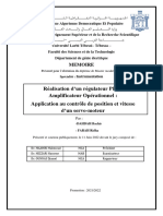 Réalisation D'un Régulateur PID À Amplificateur Opérationnel