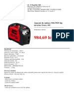 Aparate de Sudura Telwin Tip Invertor Force 195