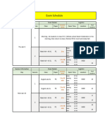 G11 Apr Exam - Schedule For Students