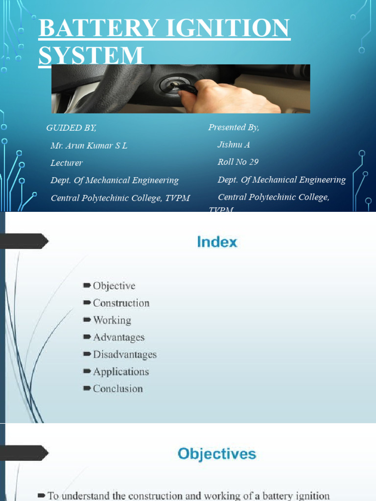 Battery Ignition System PDF