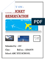 Air Ticket ReservatioN