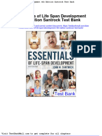 Essentials of Life Span Development 4th Edition Santrock Test Bank
