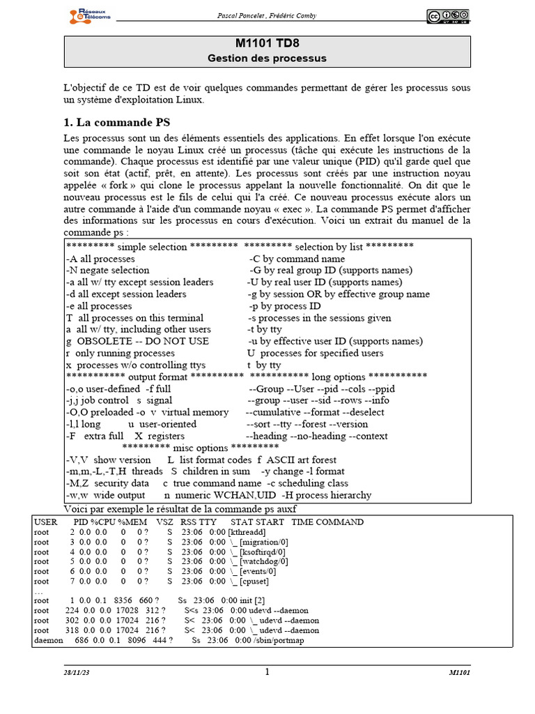 TD8 Cor | PDF | Technologie de système d'exploitation | Génie logiciel