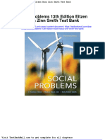 Social Problems 13th Edition Eitzen Baca Zinn Smith Test Bank