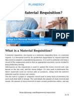 Material Requisition