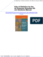 Essentials of Statistics For The Behavioral Sciences Gravetter 8th Edition Solutions Manual