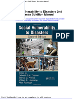 Social Vulnerability To Disasters 2nd Thomas Solution Manual