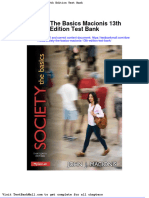 Society The Basics Macionis 13th Edition Test Bank