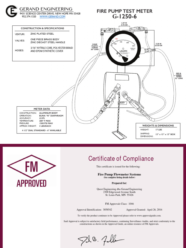 6.0 GERAND Flow Meter G12506 Download Free PDF Pipe (Fluid Conveyance) Valve