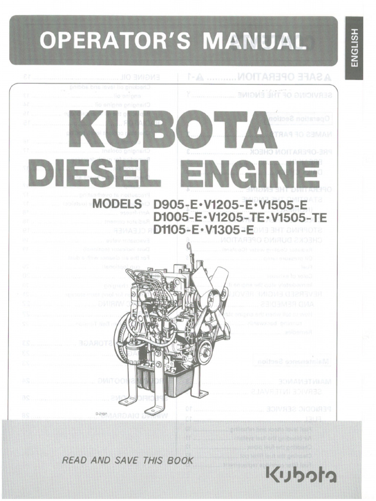 2007 KUBOTA D1105 SERVICE MANUAL PDF FREE DOWNLOAD intelligence overview