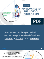 Curriculum As A Content