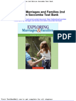 Exploring Marriages and Families 2nd Edition Seccombe Test Bank