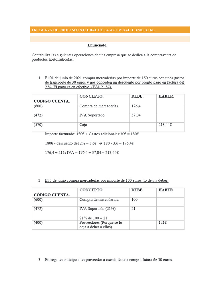Contabilidad de Compras y Ventas Comerciales | PDF | Economias | Dinero