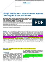 Design Techniques of Super-Wideband Antenna - Existing and Future Prospective