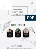 Group 4 - Optimal Portfolio Selection