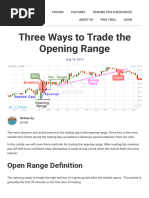 Opening Range