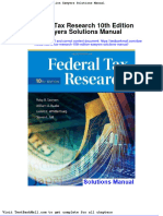 Federal Tax Research 10th Edition Sawyers Solutions Manual