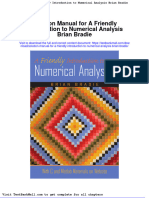 Solution Manual For A Friendly Introduction To Numerical Analysis Brian Bradie