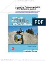 Financial Accounting Fundamentals 6th Edition Wild Solutions Manual