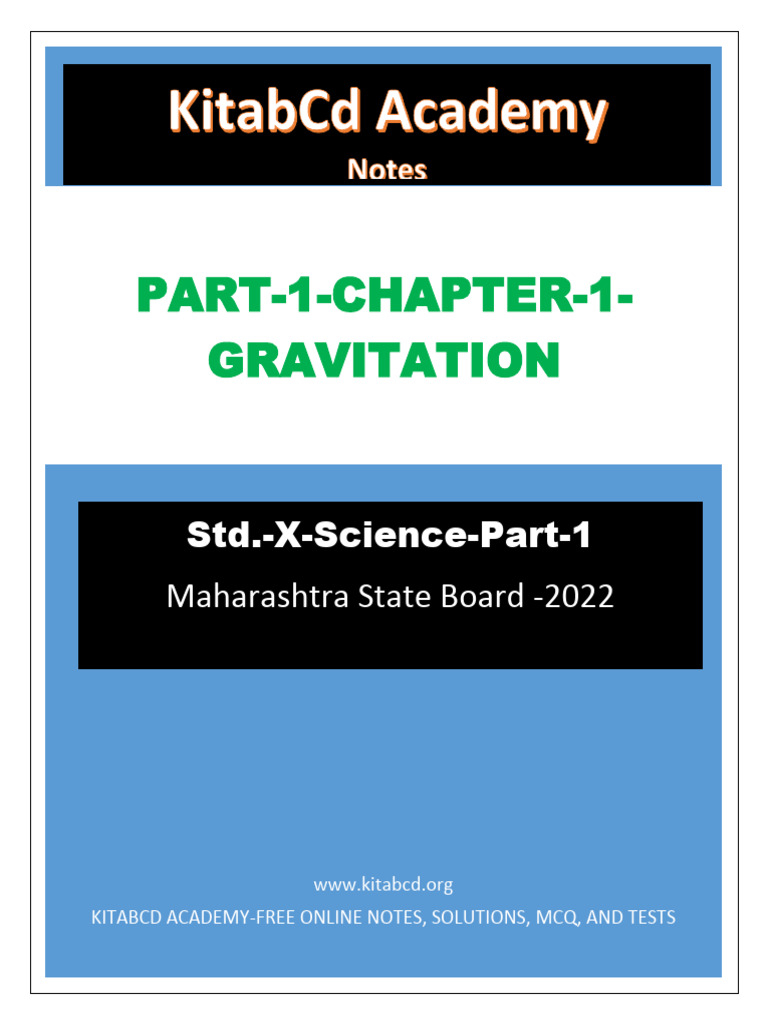 CH 1 P 1 Class 10 Sci MSBSHSE Notes | PDF | Force | Acceleration