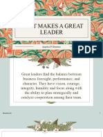 What Makes A Great Leader