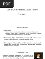 AS-5320 Boundary Layer Theory: Lecture-1