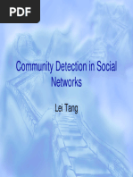 Community Detection in Social Networks