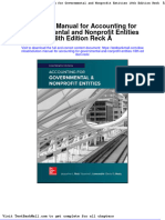 Solution Manual For Accounting For Governmental and Nonprofit Entities 18th Edition Reck